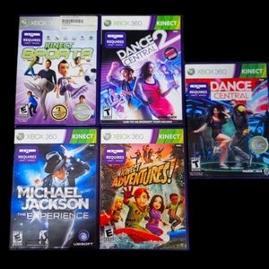 ASSORTED XBOX 360 KINECT GAMES